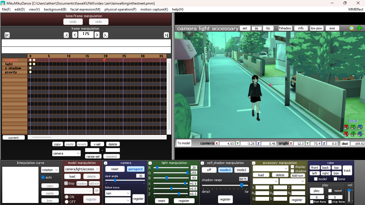 MMD, MikuMikuDance, animation 3D