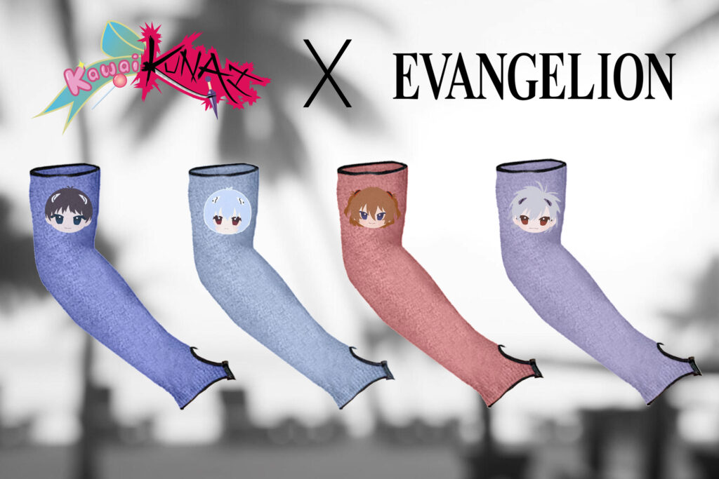 KawaiKUNAI X Evangelion, manchettes anti-coupure, blog