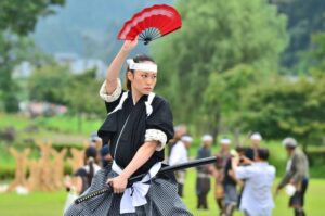 tessen, femme japonaise, art martial, Japon